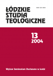 Łódzkie Studia Teologiczne 2004 (okładka)