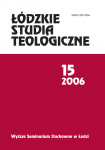 Łódzkie Studia Teologiczne 2006 (okładka)